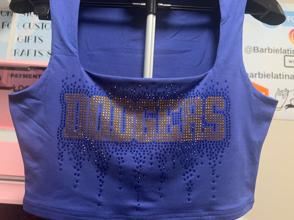 Dodgers Rhinestones WS Inspired