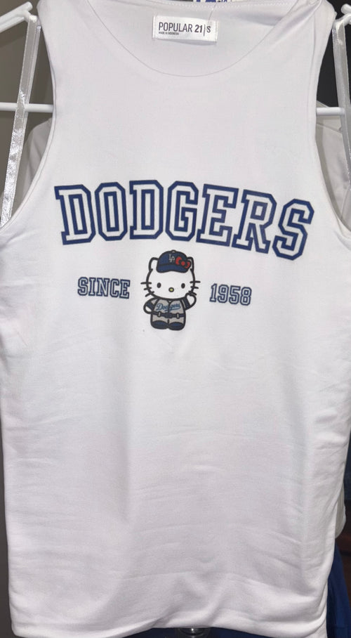 Dodgers Hello Kitty Racer Back Tank