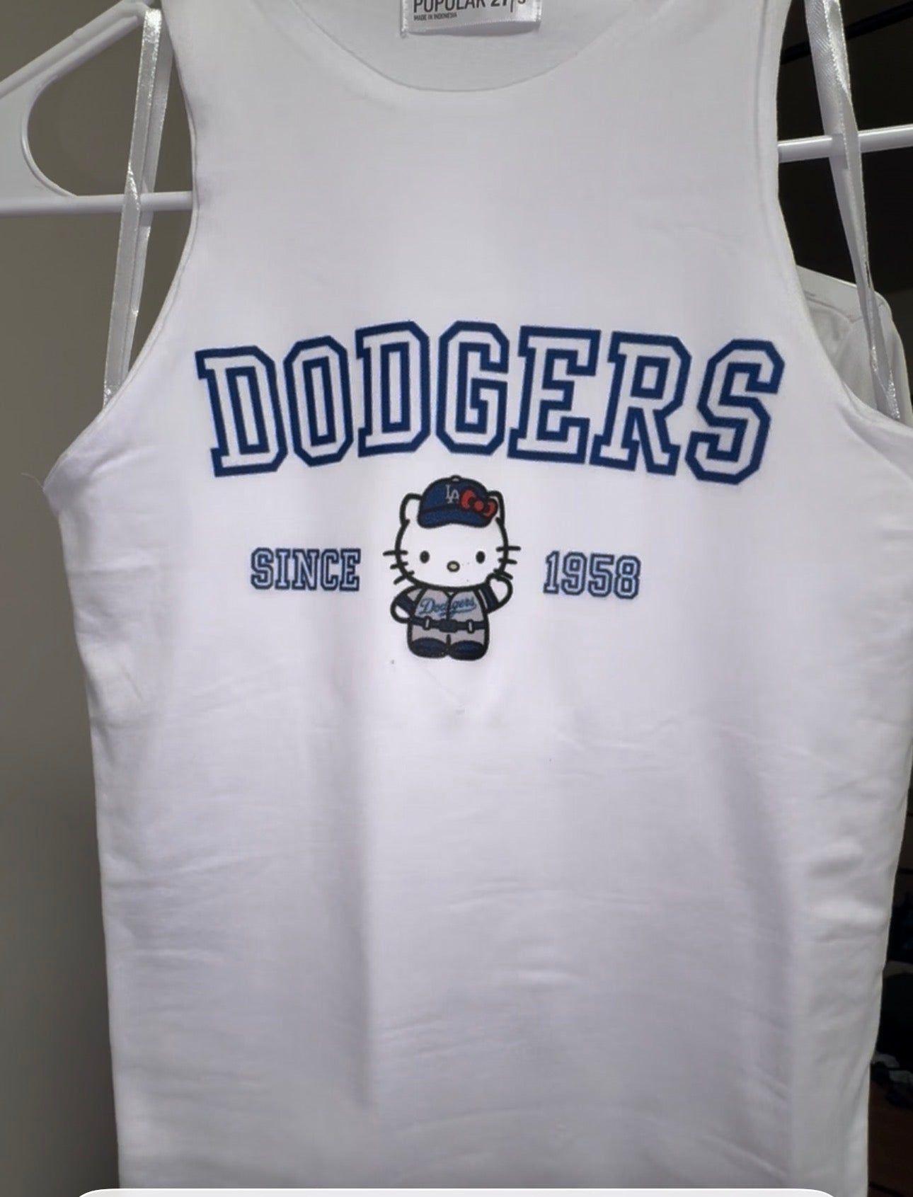 Dodgers Hello Kitty Racer Back Tank