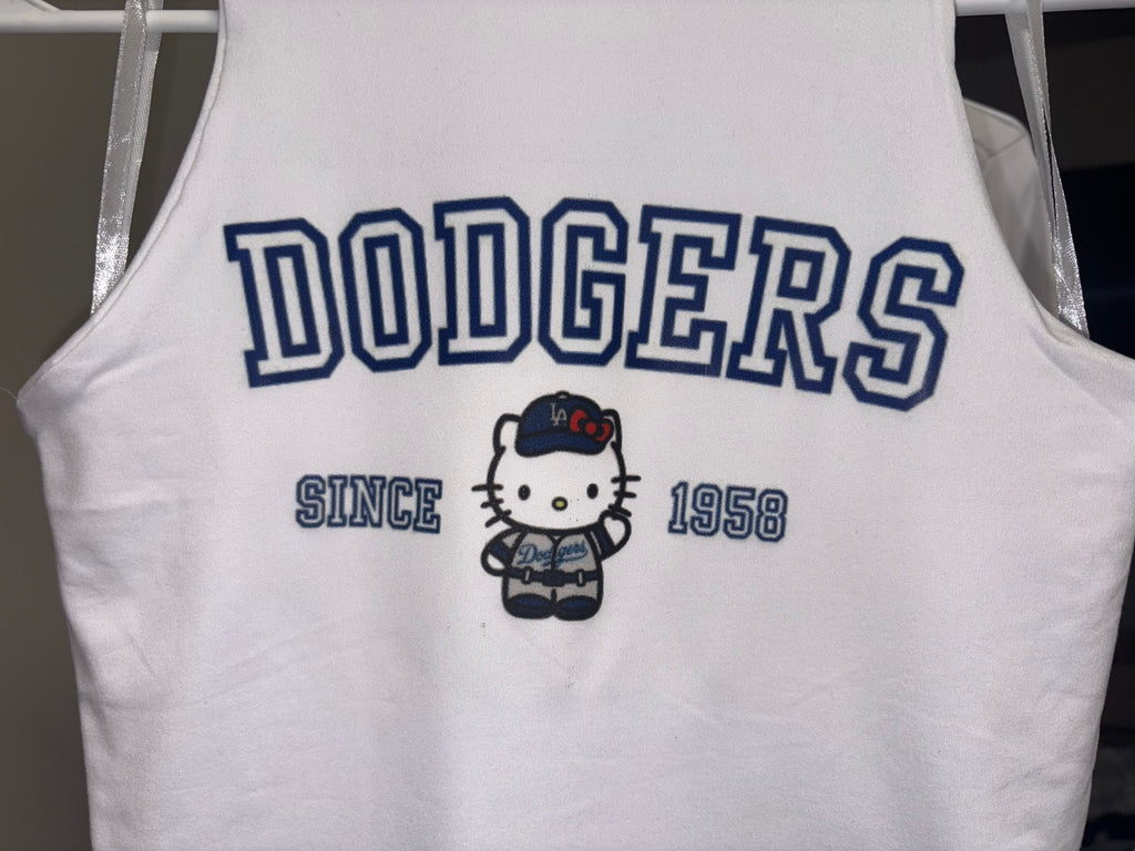 Dodgers Hello Kitty Racer Back Tank