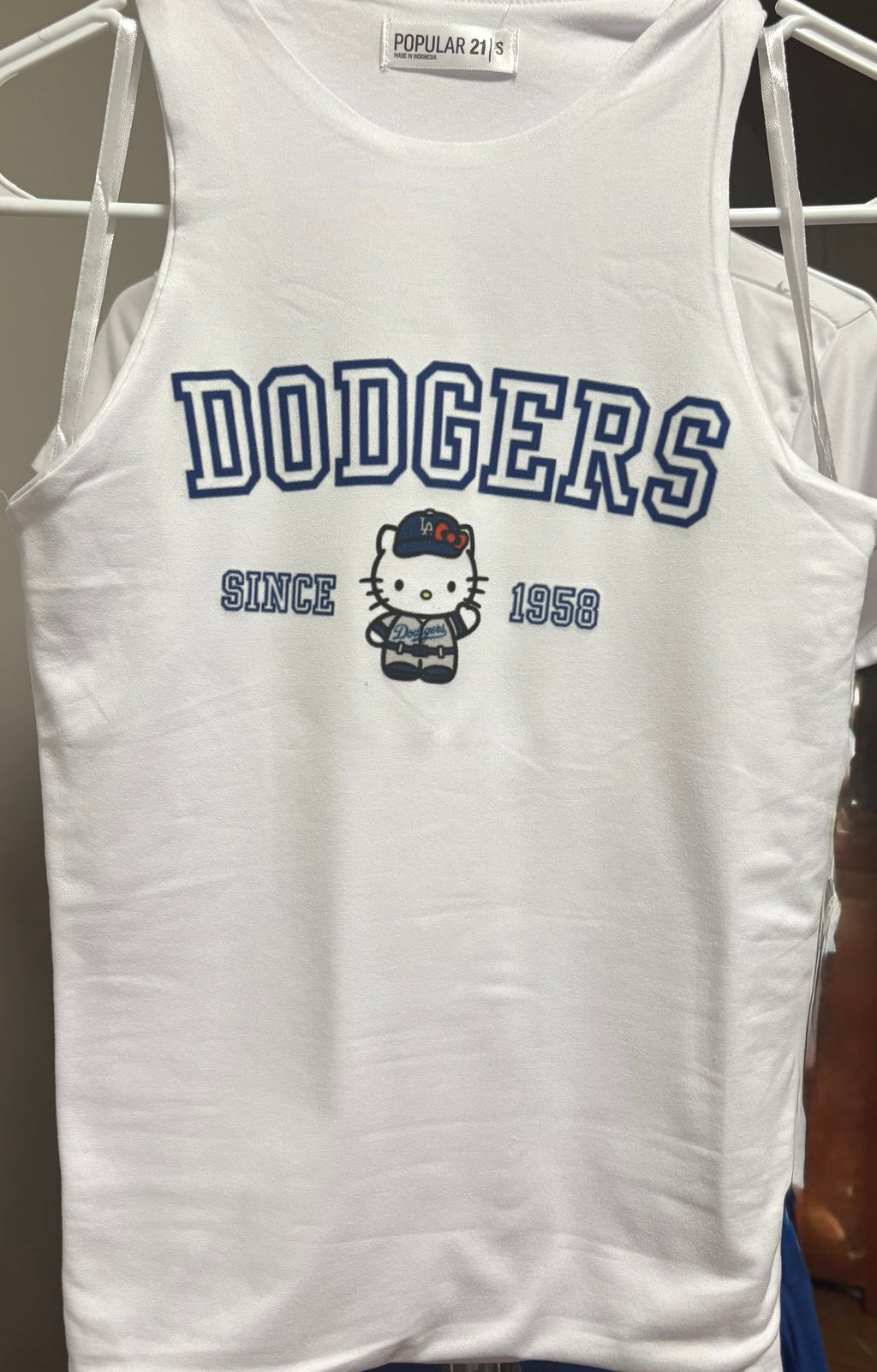 Dodgers Hello Kitty Racer Back Tank