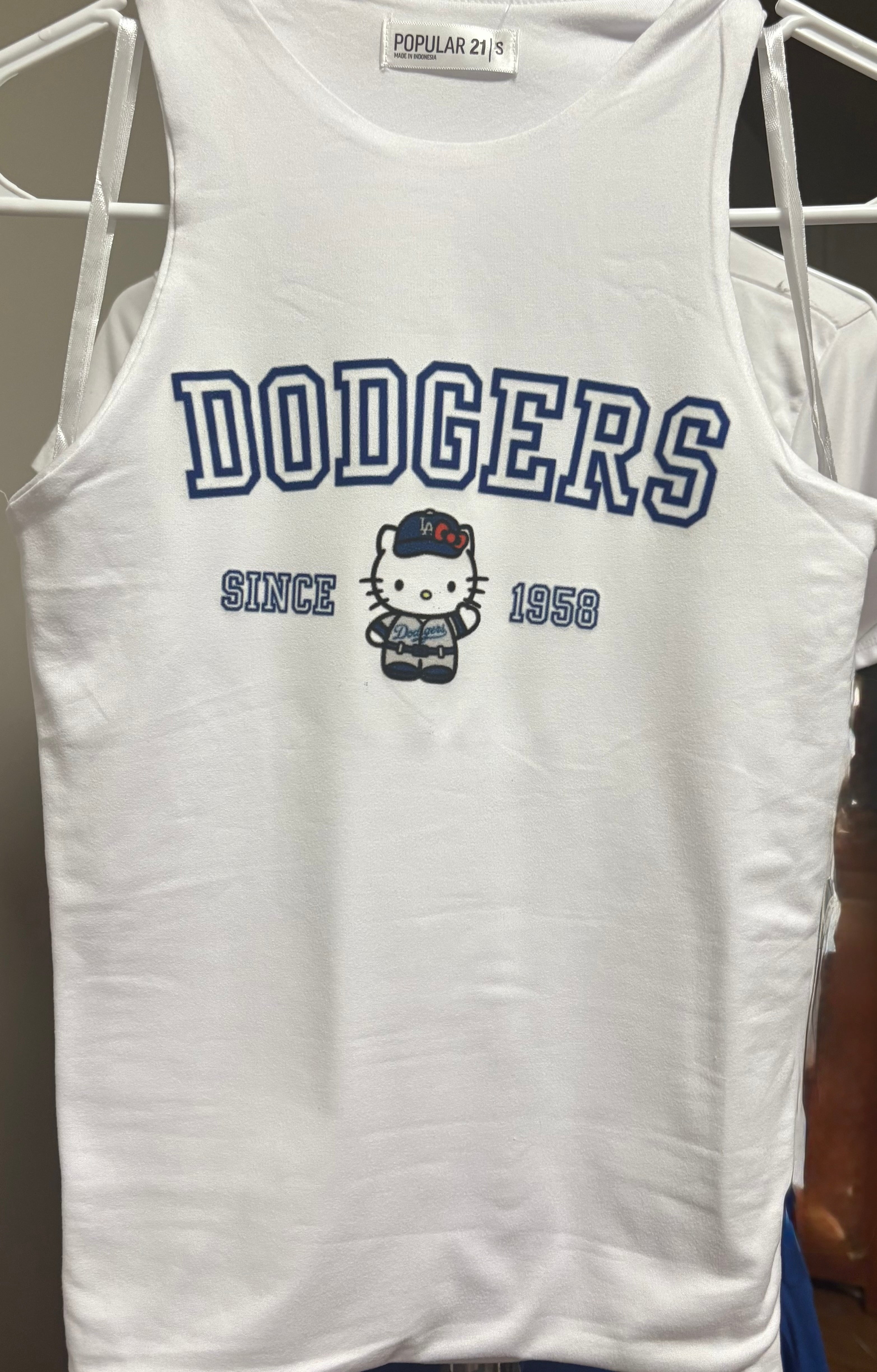 Dodgers Hello Kitty Racer Back Tank