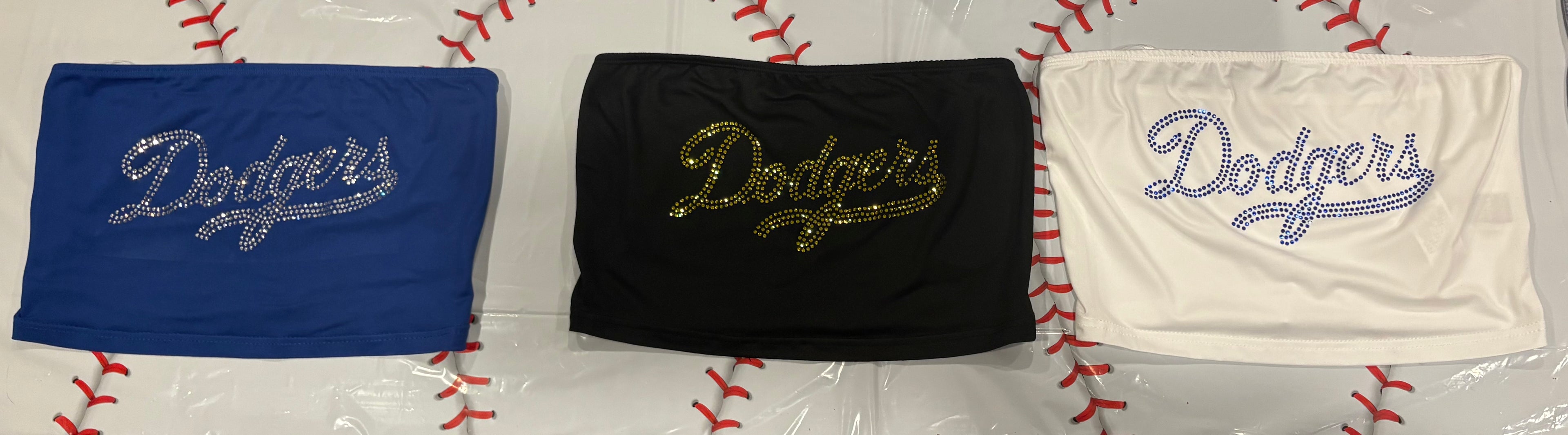 Los Angeles Dodgers Rhinestone Tube Top – World Series Champions Fan Top