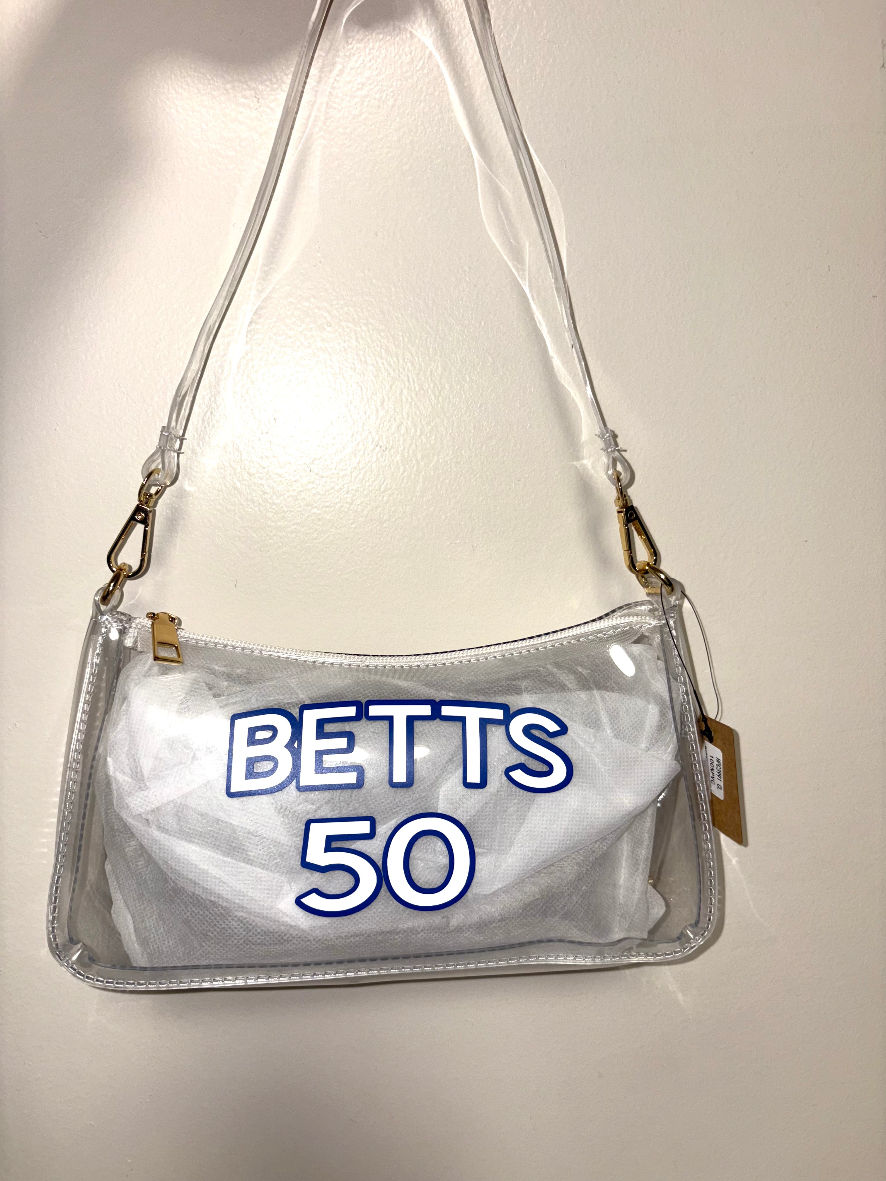 Stadium Approved Clear Shoulder Bag - Sport Teams Inspired