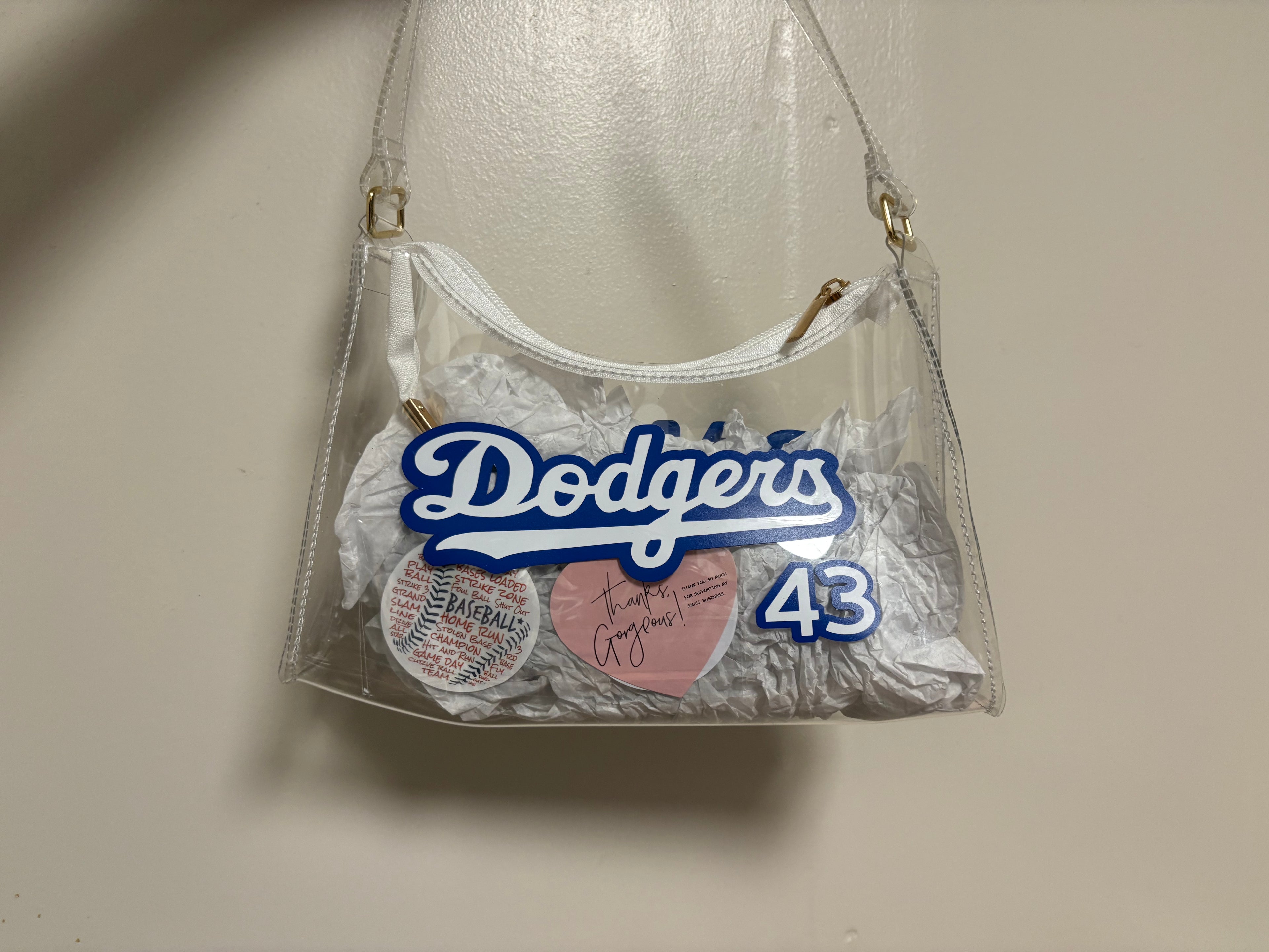 Stadium Approved Clear Shoulder Bag - Sport Teams Inspired