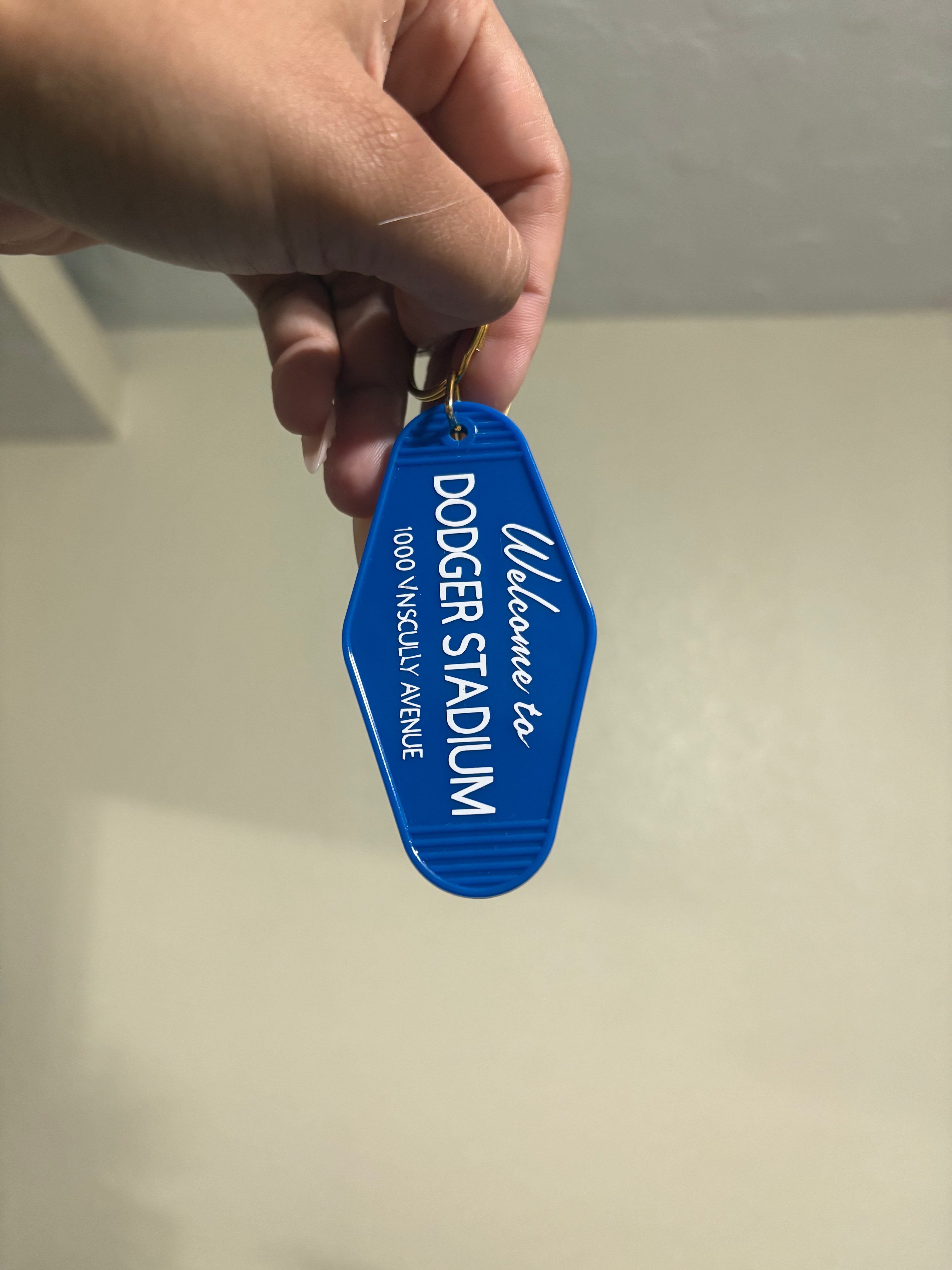 Dodgers Motel Keychain