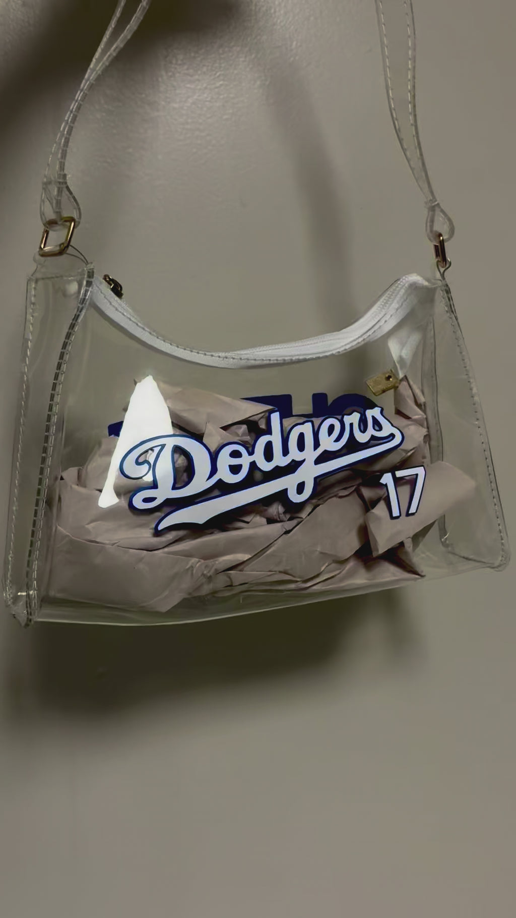 Stadium Approved Clear Shoulder Bag - Sport Teams Inspired