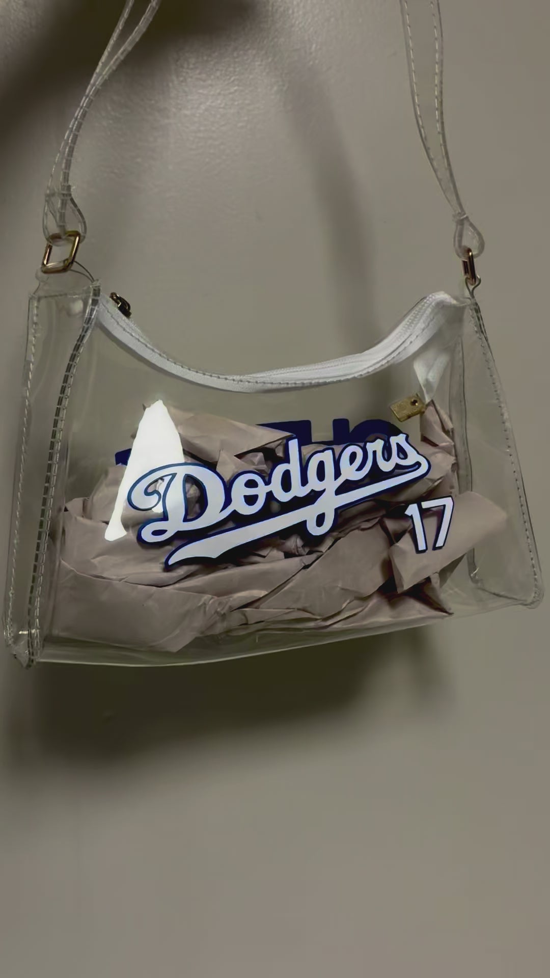 Stadium Approved Clear Shoulder Bag - Sport Teams Inspired
