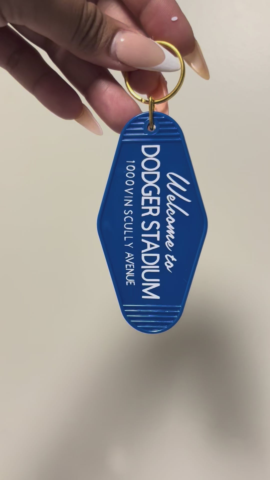 Dodgers Motel Keychain