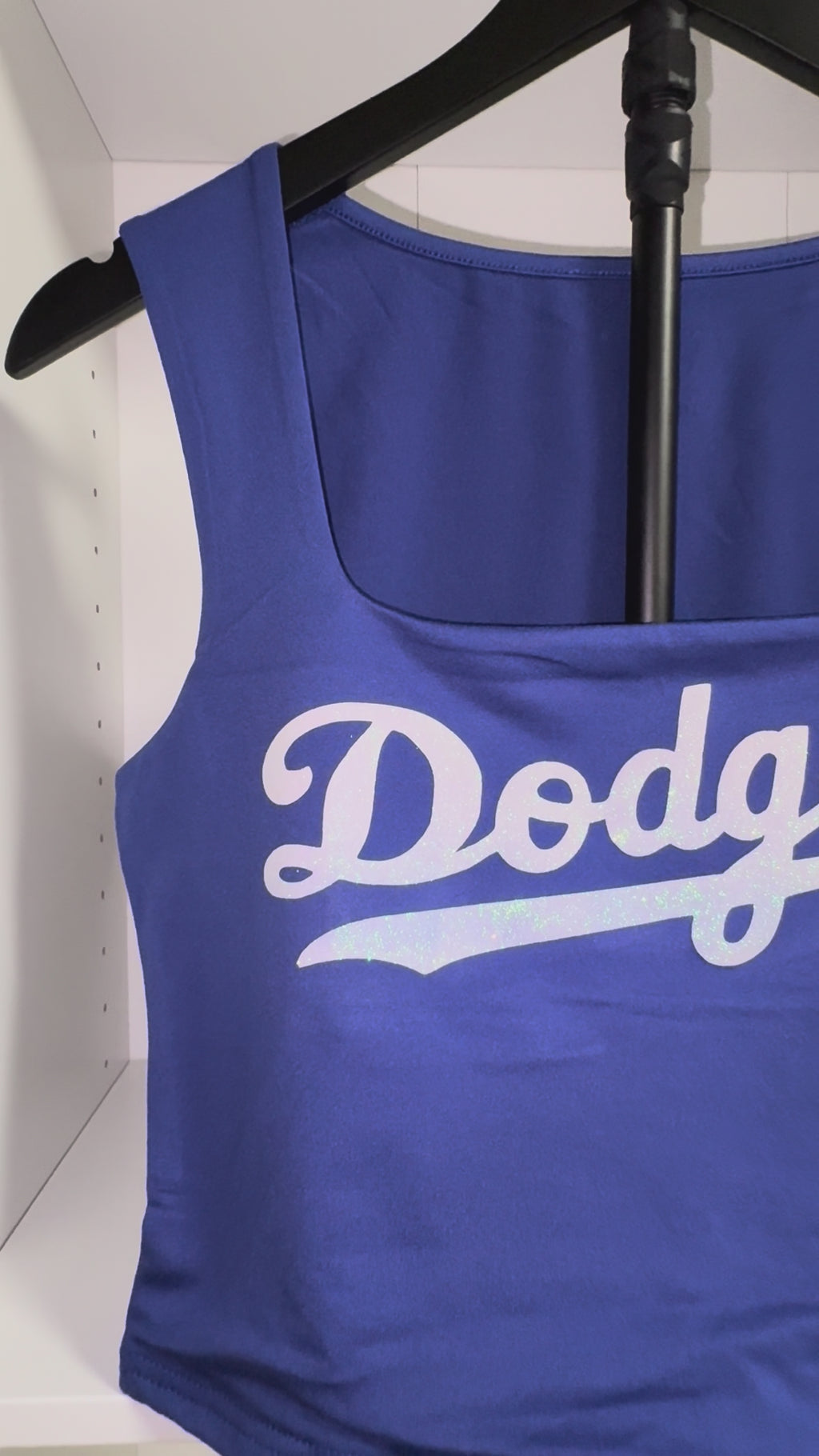 Dodgers Inspired Royal Blue Crop Tank